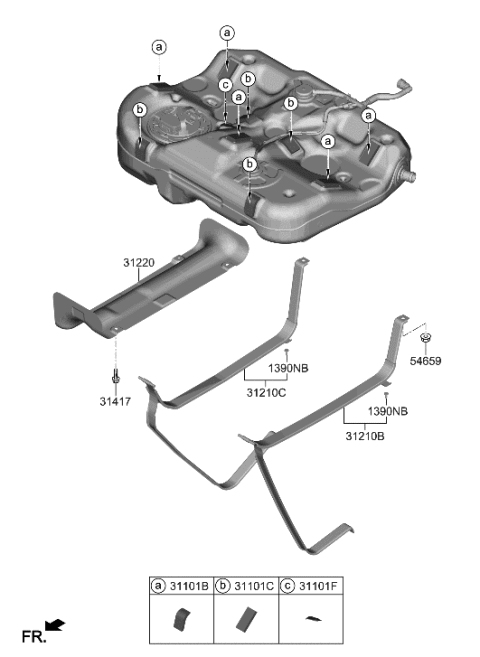 2020 Hyundai Sonata Fuel System Diagram 3