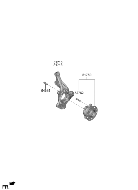 2022 Hyundai Sonata Front Axle Diagram