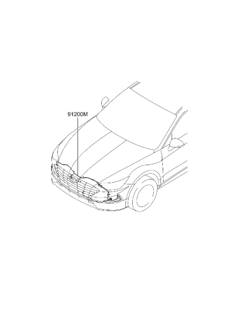 2020 Hyundai Sonata Wiring Assembly-Fem Diagram for 91840-L0030