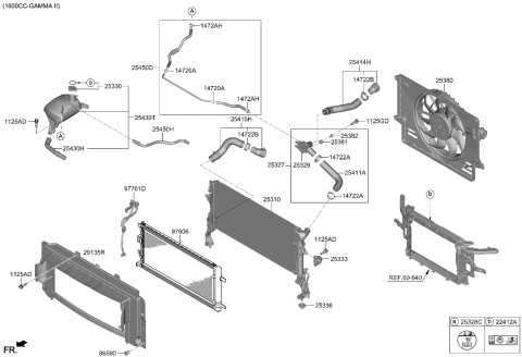 2023 Hyundai Santa Fe HOSE ASSY-WATER Diagram for 25450-J9550