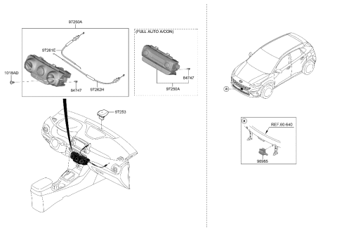 2023 Hyundai Kona Control Assembly-Heater Diagram for 97250-J9AF0-TMT