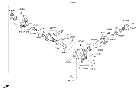 2022 Hyundai Kona Transfer Assy Diagram 2