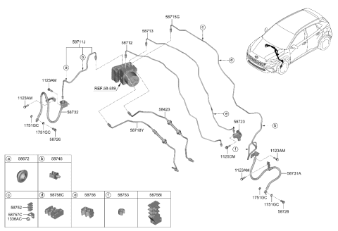 2023 Hyundai Kona Brake Fluid Line Diagram 1