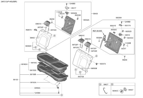 2023 Hyundai Kona 2nd Seat Diagram 1