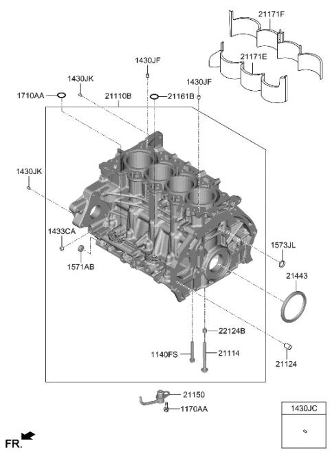 2023 Hyundai Kona Cylinder Block Diagram 2