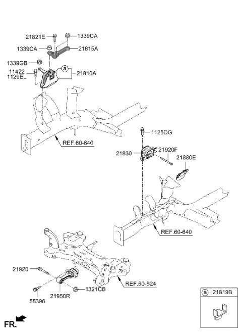 2022 Hyundai Kona Bracket Assembly-Transmission MTG Diagram for 21830-J9500