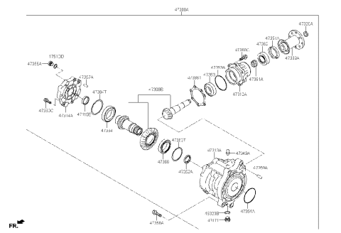 2022 Hyundai Kona Transfer Assy Diagram 1