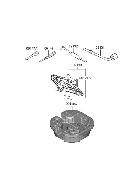 2023 Hyundai Kona OVM Tool Diagram