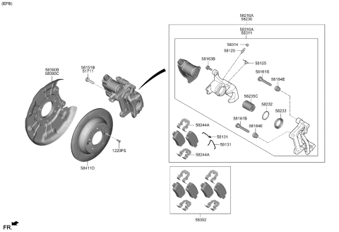 2023 Hyundai Santa Fe Piston Diagram for 58235-A5200