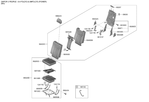 2023 Hyundai Palisade 3rd Seat Diagram 3