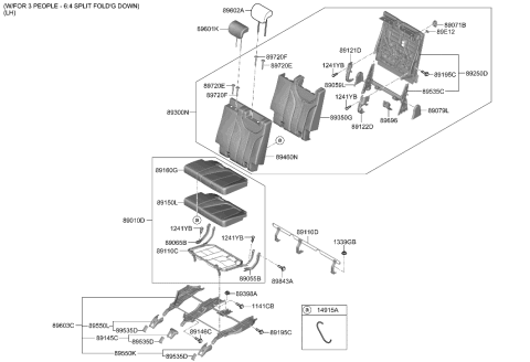 2023 Hyundai Palisade 3rd Seat Diagram 2