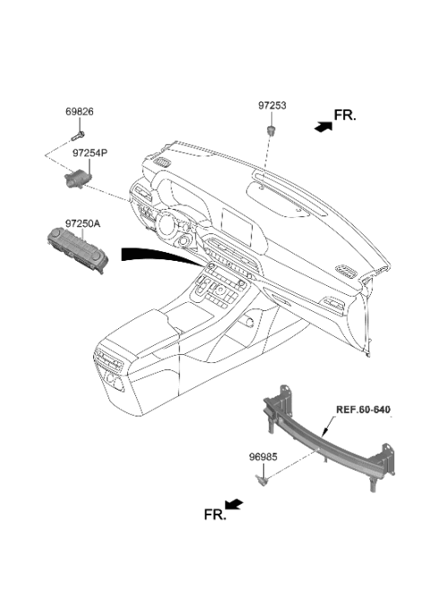 2023 Hyundai Palisade Heater System-Heater Control Diagram