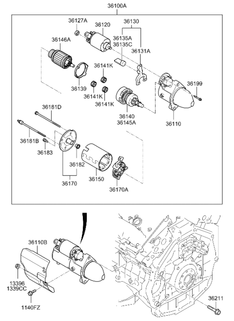 2023 Hyundai Palisade Starter Diagram