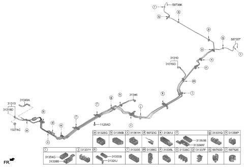 2023 Hyundai Palisade Fuel Line Diagram