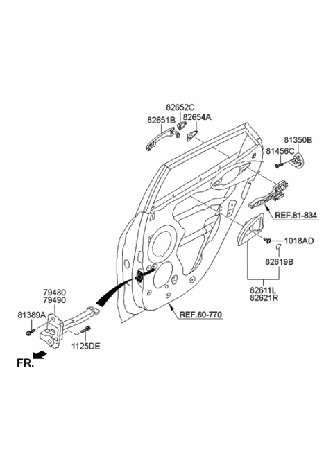 2015 Hyundai Tucson Rear Door Locking Diagram