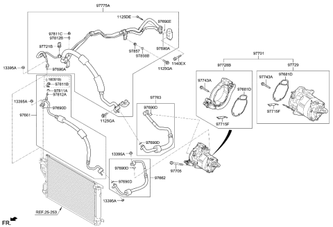 2021 Hyundai Sonata Hybrid Tube Assembly-Suction & Liquid Diagram for 97775-4W000