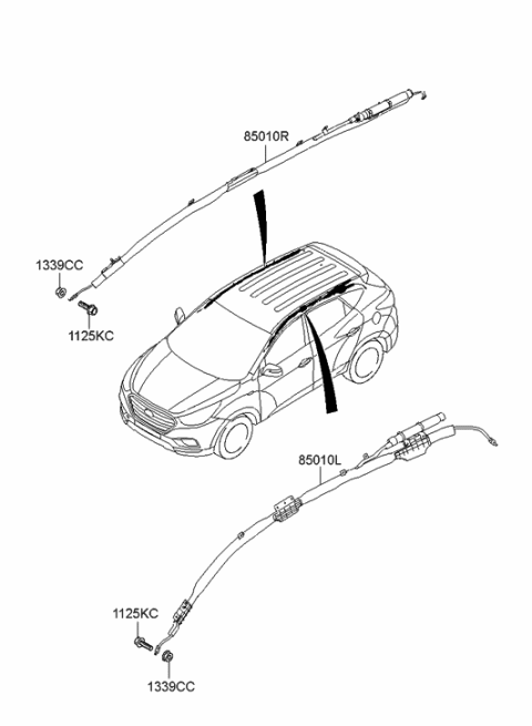 2017 Hyundai Tucson Fuel Cell Air Bag System Diagram 2