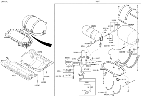 2017 Hyundai Tucson Fuel Cell Hydrogen System Diagram 3