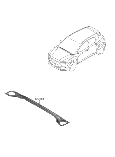 2019 Hyundai Kona Electric Cowl Panel Diagram