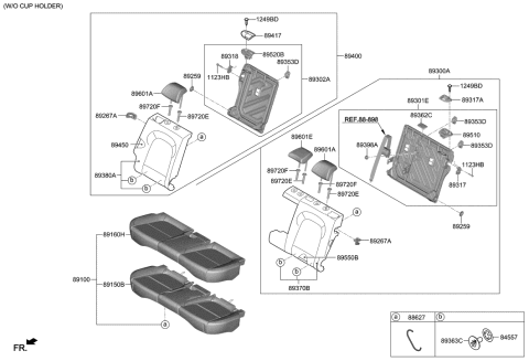 2020 Hyundai Kona Electric 2nd Seat Diagram 1