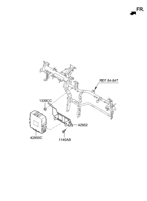 2021 Hyundai Kona Electric Traction Motor & Gdu Assy Diagram 2