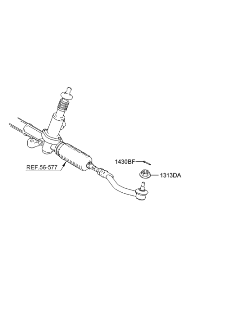 2009 Hyundai Sonata Steering Linkage Diagram