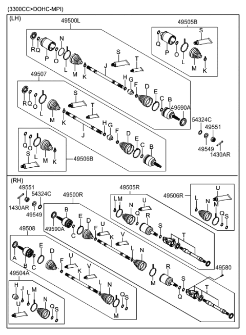 2007 Hyundai Sonata New Body Style Drive Shaft Diagram 2