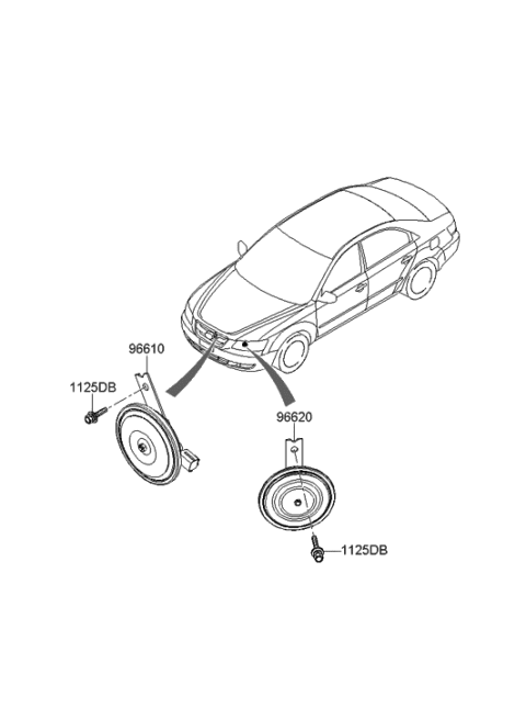 2008 Hyundai Sonata Horn Diagram