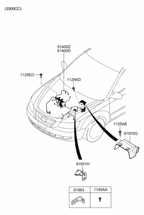 2010 Hyundai Sonata Old Body Style Control Wiring Diagram 2