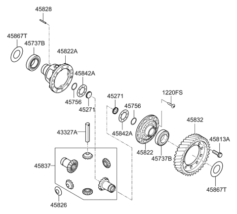 2011 Hyundai Elantra Transaxle Gear - Auto Diagram 2