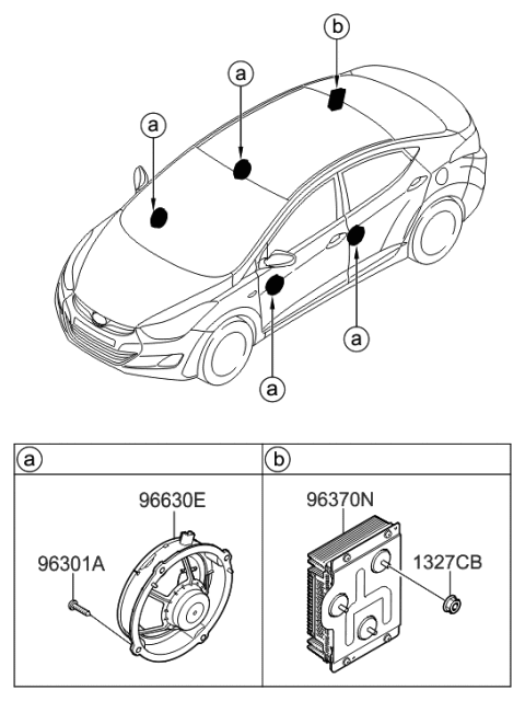 2012 Hyundai Elantra Speaker Diagram