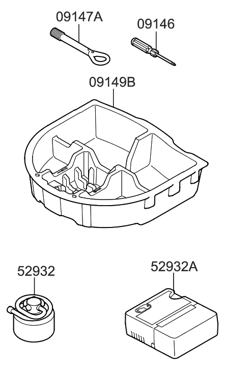 2012 Hyundai Elantra Sealant-Tire Diagram for 52932-1P000