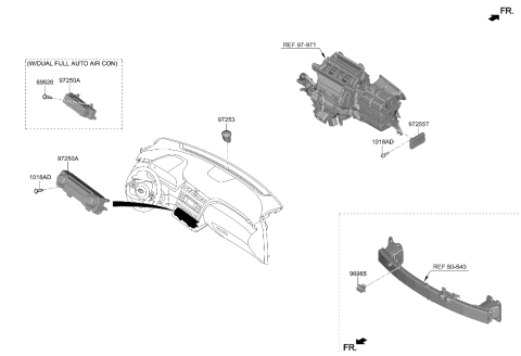 2022 Hyundai Tucson CONTROL ASSY Diagram for 97255-N9321