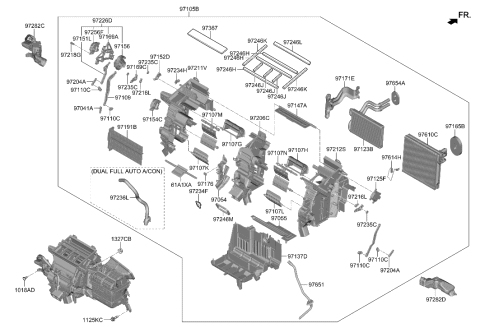 2023 Hyundai Tucson Cover-Heater Core Diagram for 97141-N9000