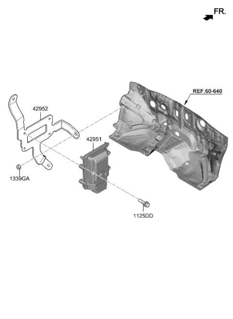 2023 Hyundai Tucson Korean made Auto Transmission Case Diagram 2