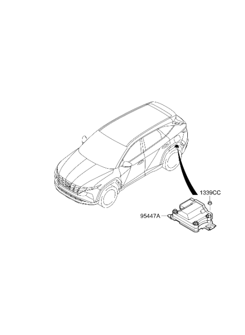 2023 Hyundai Tucson Korean made Transmission Control Unit Diagram