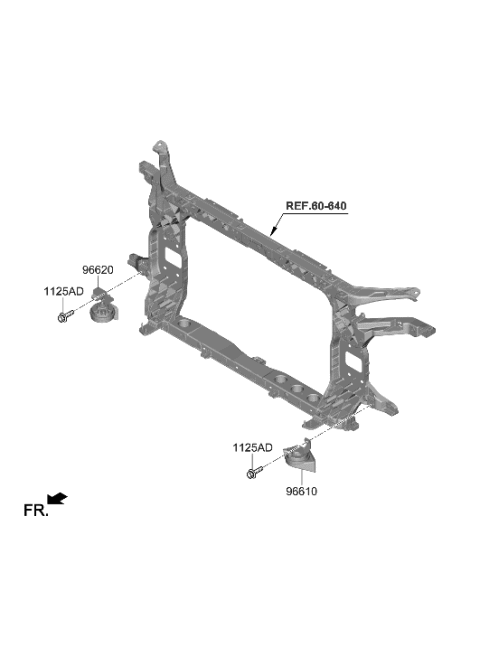 2022 Hyundai Tucson Korean made Horn Diagram