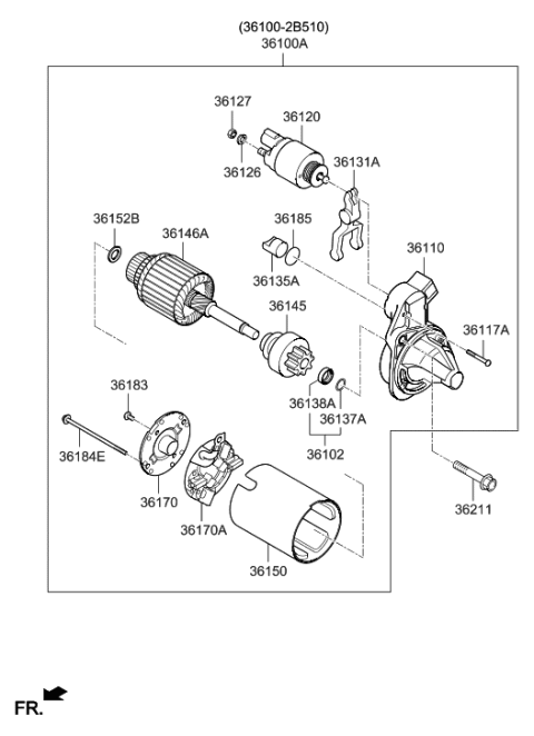 2019 Hyundai Elantra GT Starter Diagram 2