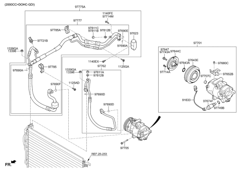 2022 Hyundai Genesis G80 Valve-Expansion Diagram for 97626-A7000