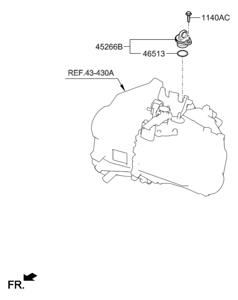 2020 Hyundai Elantra GT Speedometer Driven Gear Diagram 2