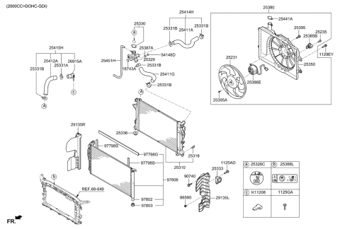 2019 Hyundai Elantra GT Engine Cooling System Diagram 1