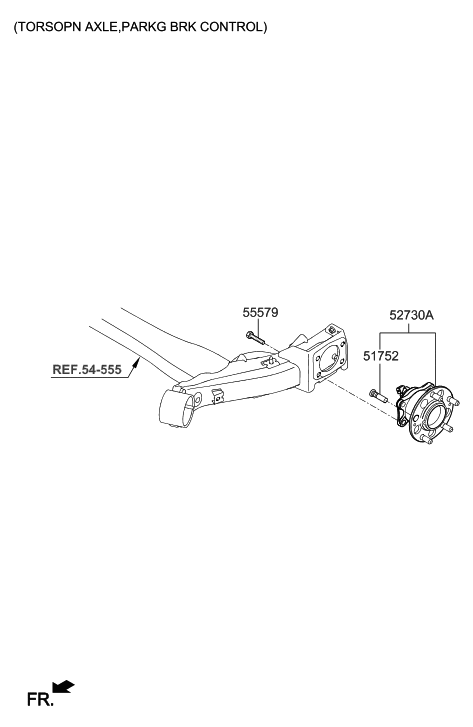 2020 Hyundai Elantra GT Rear Axle Diagram 2