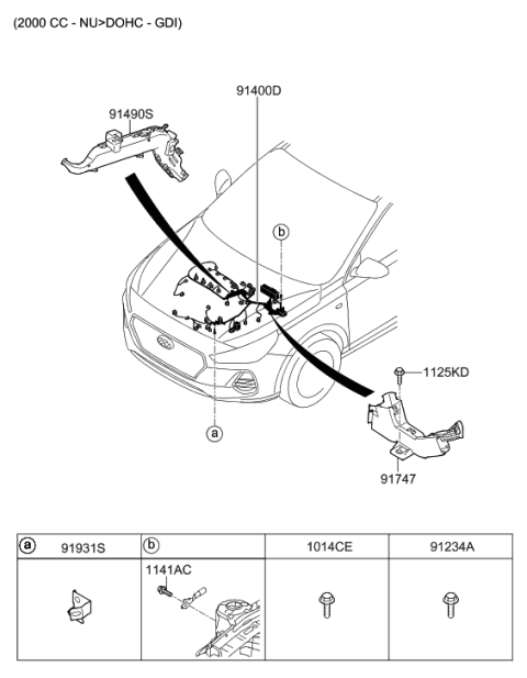 2019 Hyundai Elantra GT Control Wiring Diagram 1