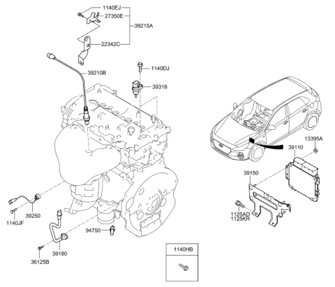 2019 Hyundai Elantra GT Electronic Control Diagram 2