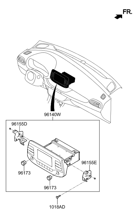 2018 Hyundai Elantra GT Audio Diagram