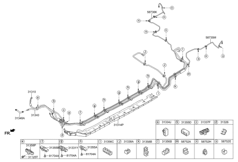 2020 Hyundai Elantra GT Fuel Line Diagram 1