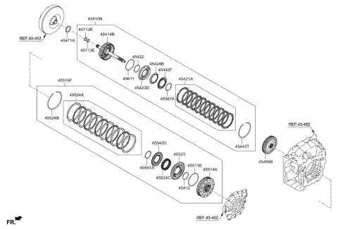 2017 Hyundai Santa Fe Sport Transaxle Clutch - Auto Diagram 1