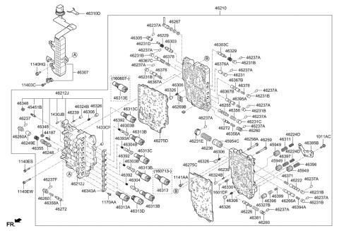 2016 Hyundai Santa Fe Sport Harness Diagram for 46307-3B050