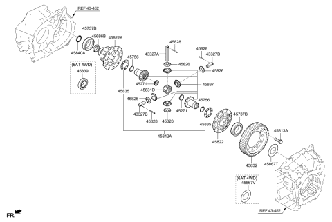 2017 Hyundai Santa Fe Sport Transaxle Gear - Auto Diagram 2