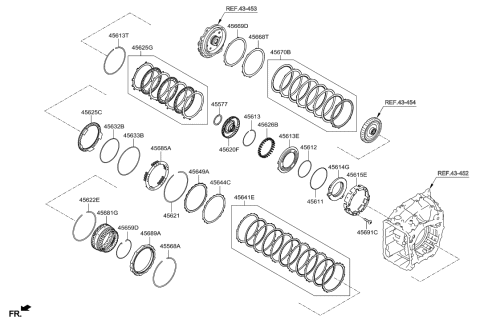 2016 Hyundai Santa Fe Sport Transaxle Brake-Auto Diagram 1